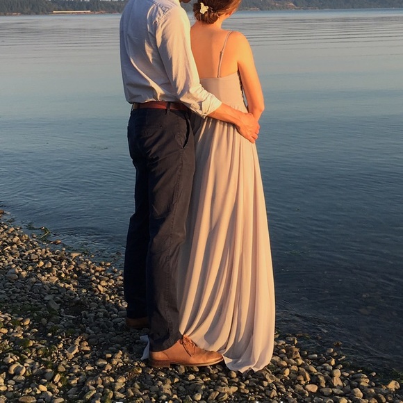 H&M gray bridesmaid dress - Picture 4 of 4